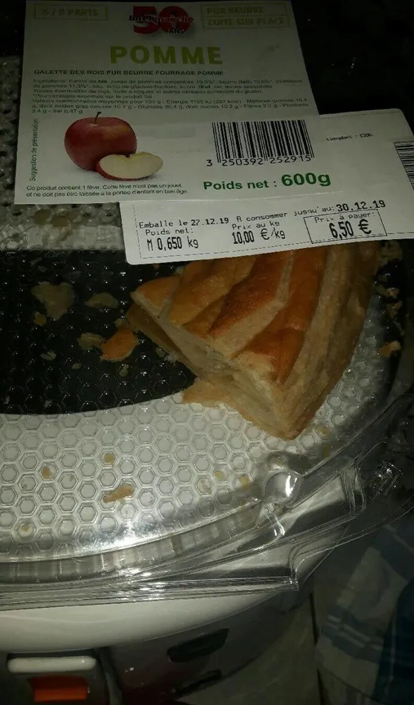 Galette pomme morceaux d28