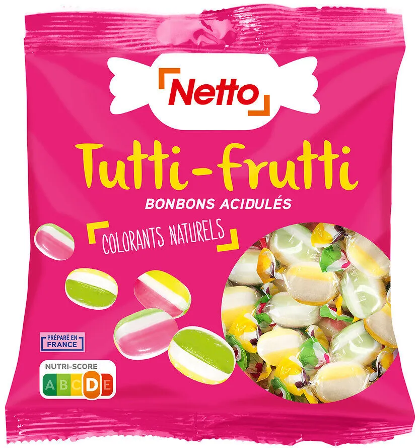 Bonbons acidulés goût tutti frutti - 250g