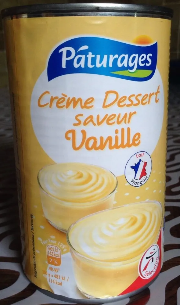 Crème dessert saveur vanille 510 g