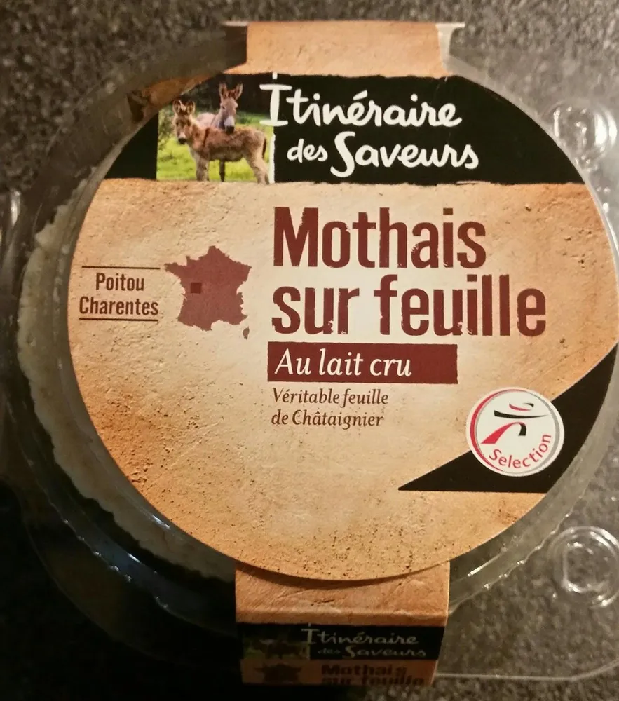 Mothais sur feuille au lait cru