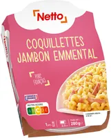 COQUILLETTES AU JAMBON ET AU FROMAGE 280g