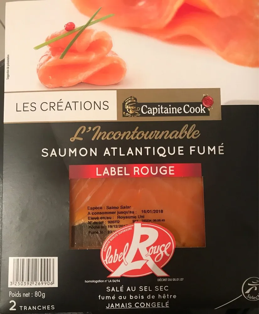 Saumon fumé Label Rouge 2tr - 80g