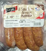8 Saucisses fumées au bois de hêtre