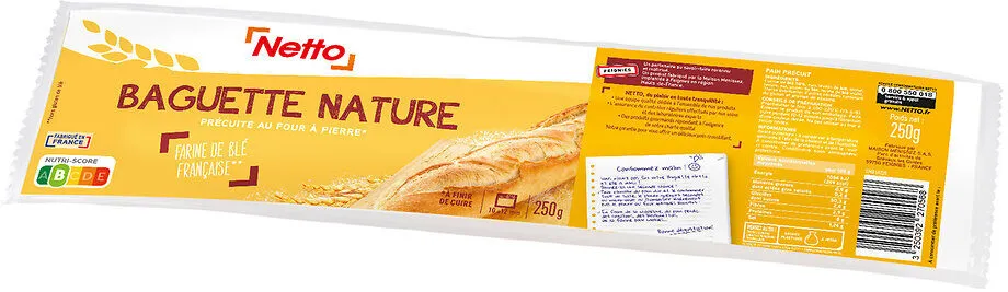 Baguette précuite nature 250G