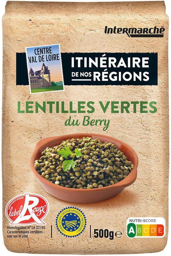 Lentille verte du berry label rouge 500g