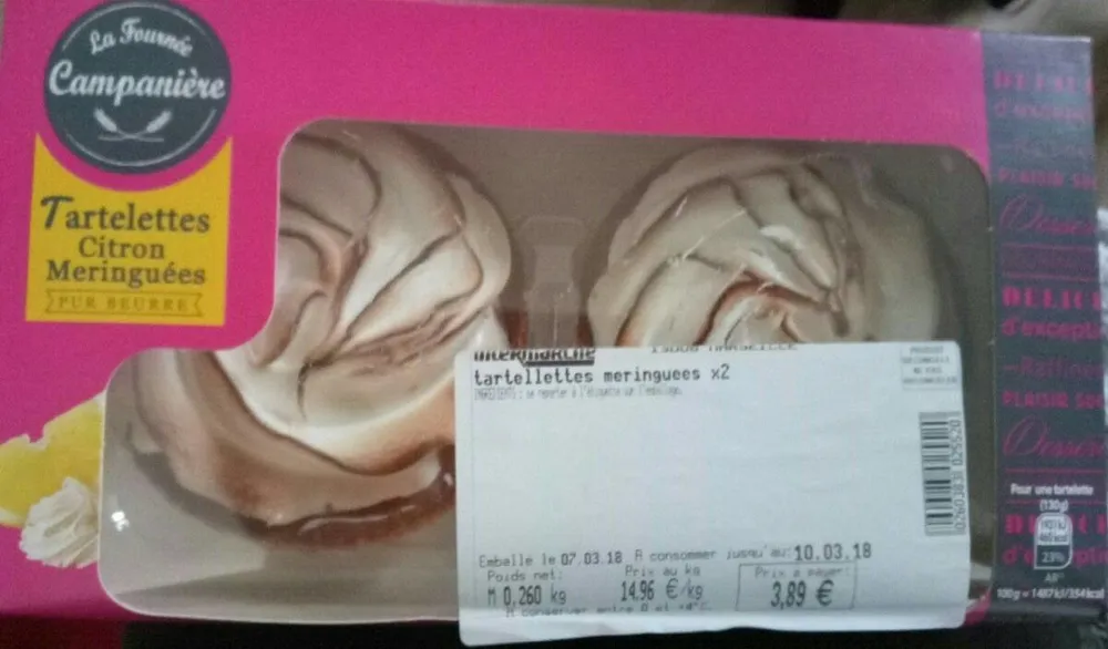 Tartelettes citron meringuées