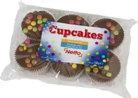 Cupcakes - goût vanille - nappage goût chocolat au lait