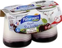 Yaourt brebis nature sur lit de cerises noires 2x125g