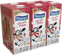 Lait goût fraise