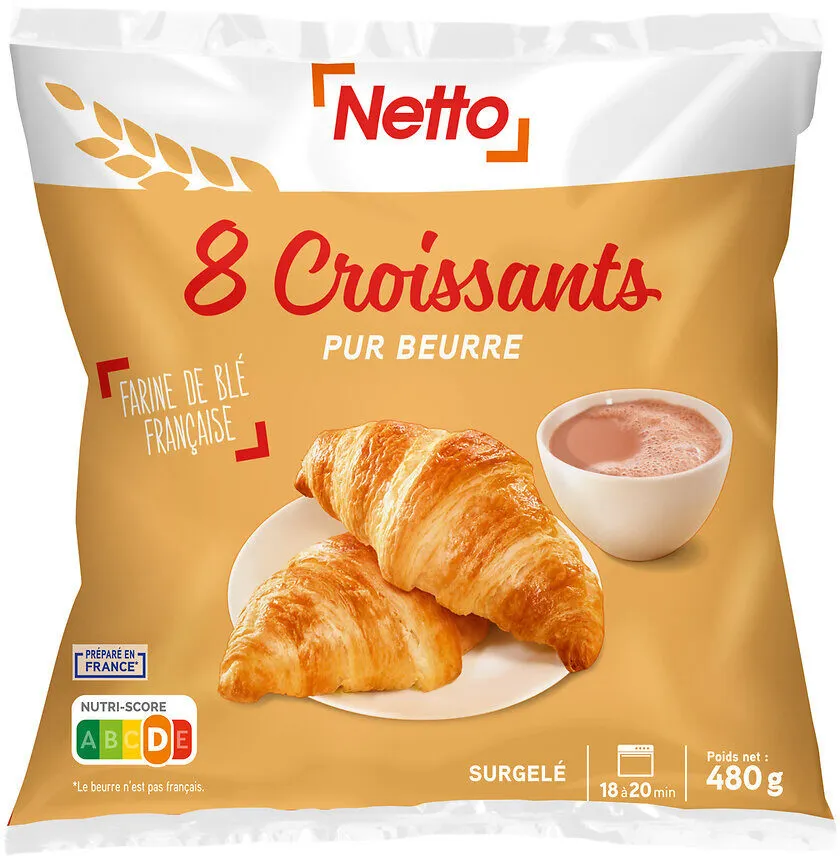 Croissant pur beurre x8