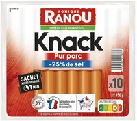 KNACK PORC TSR x10 350g RANOU