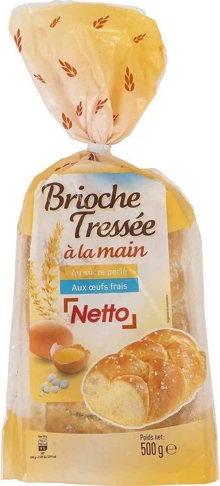 Brioche tressée perles de sucre 500g