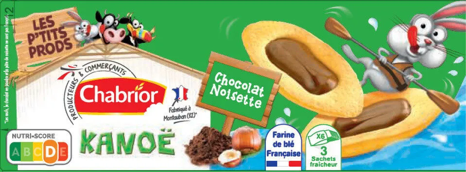 Biscuits kanoë choco noisette