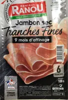 Jambon sec, Tranches fines