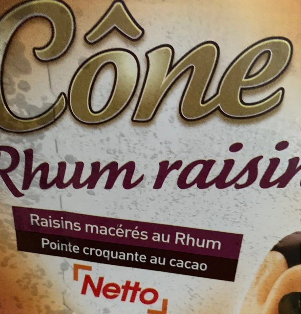 Cône rhum raisins (G) raisins macérés au rhum x6 - 120mL