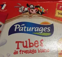 Pâturages Fromage blanc fraise vanille les 12 tubes de 40 g