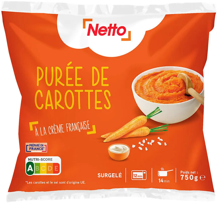Purée de carottes cuisinée 750g