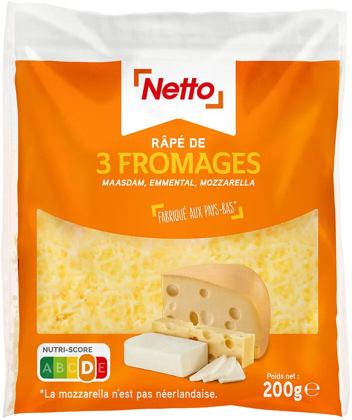 Râpe aux 3 fromages lp 200g