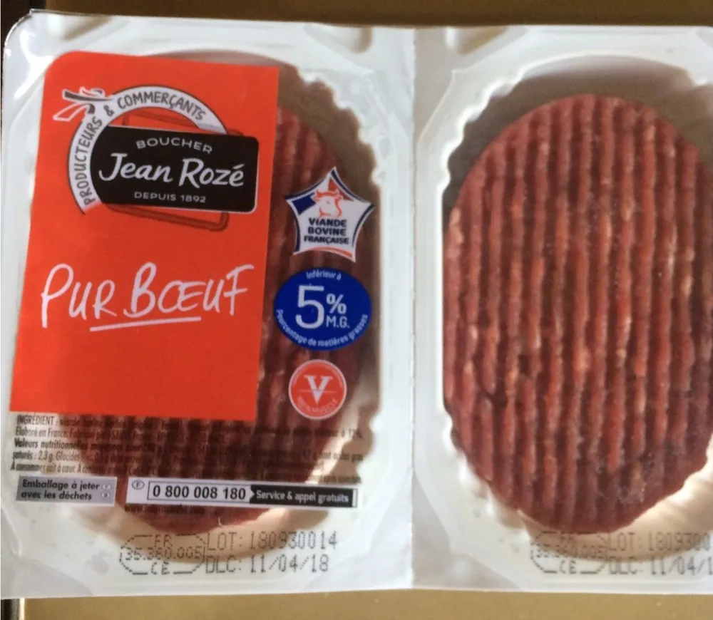 Steaks Hachés Pur Bœuf 5% M.G.