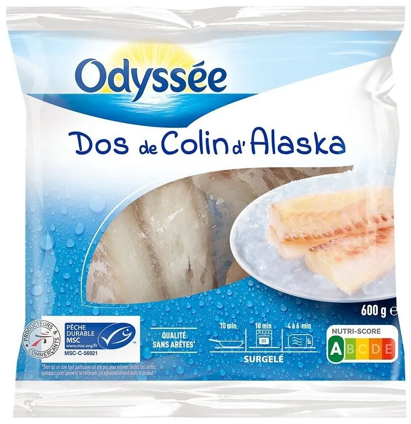 DOS DE COLIN D'ALASKA MSC 600g