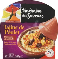 Tajine de poulet pruneaux & semoule