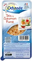 Dés de saumon fumé