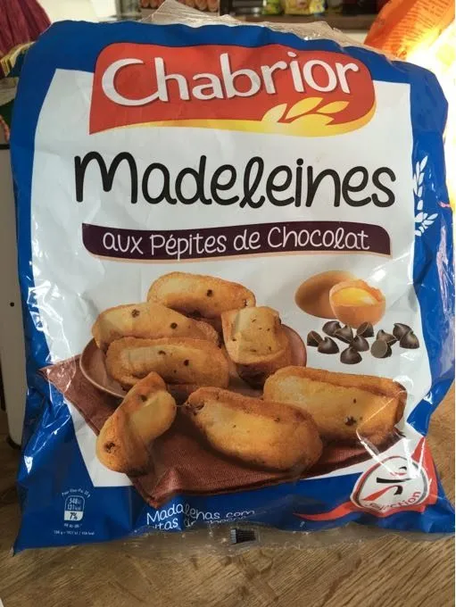 Madeleines torsadées aux pépites de chocolat