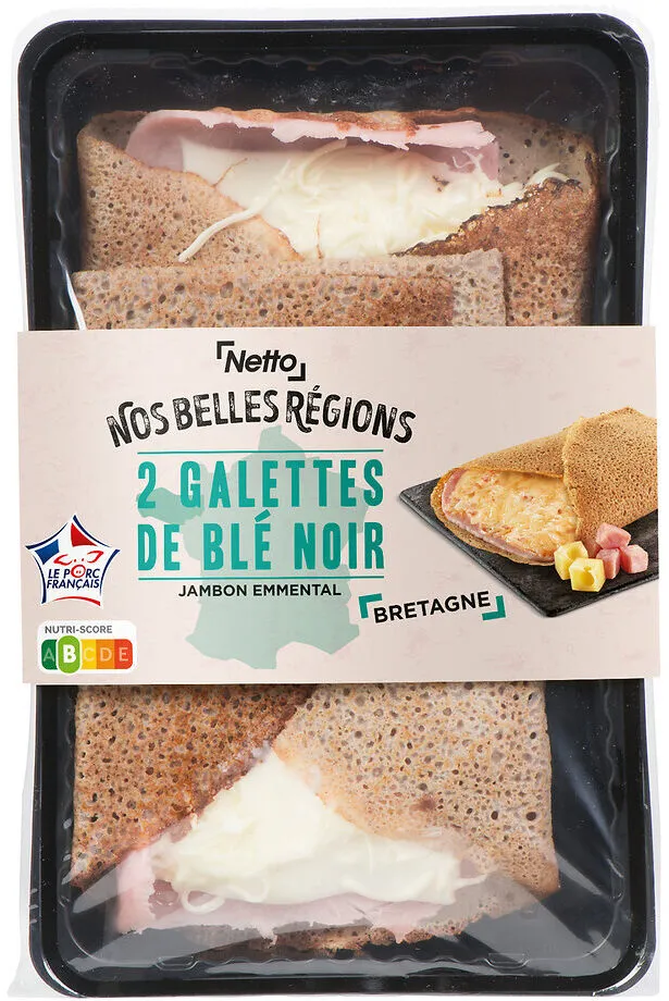 Galettes jambon emmental x2 300g