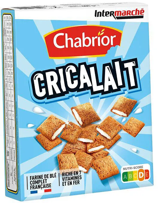 Céréales Crica Lait fourrées au lait - 400g
