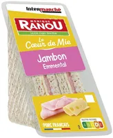 Sandwich club Duo - Jambon Emmental Mayo x2 - Pain Blanc - 140g