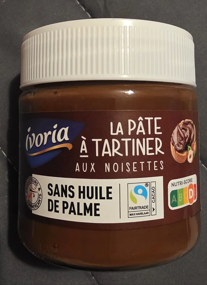 Pâte à tartiner aux noisettes sans huile de palme
