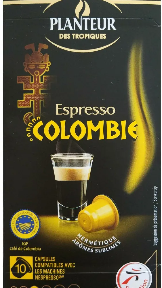 Planteur des Tropiques Espresso Colombie capsules 10 52 g
