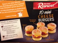 10 Mini-cheeseburgers surgelés