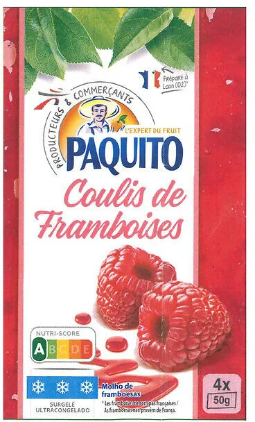 Coulis de framboises 50 g x4
