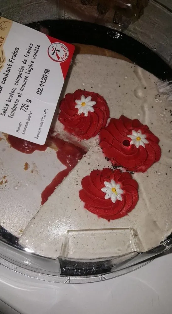 Coeur coulant fraise