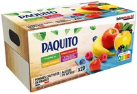 GOURDES Compote MULTIVARIETES (pommes, fraises, bananes, 5 fruits) allégée en sucres - 20 x 90 g - P'tits Prods => Adulte