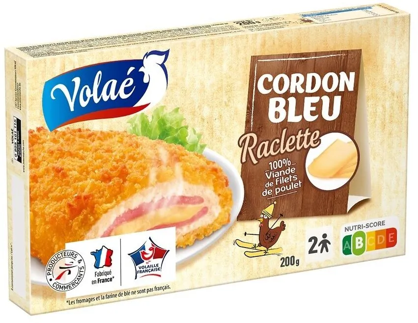 CORDON BLEU RACLETTE (FILET DE POULET) 200g