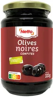 Bocal 37 cl d'olives noires dénoyautées