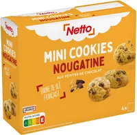 Mini Cookies pépites de chocolat nougatine 160G