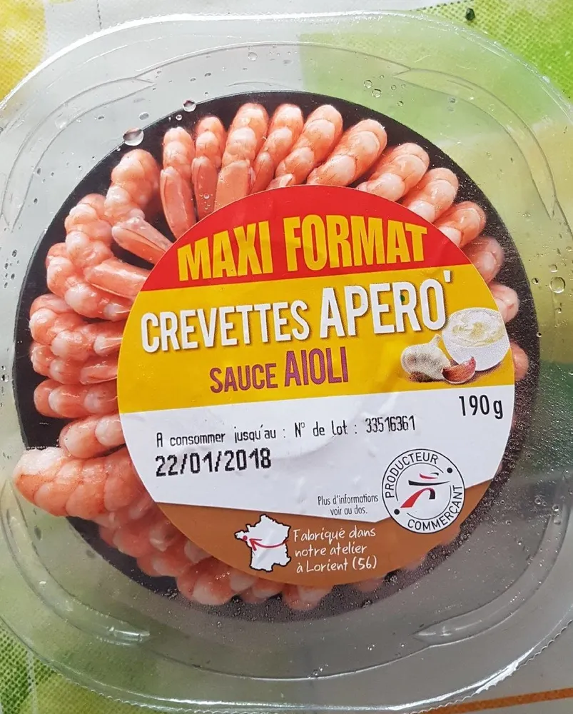 Crevette apero'
