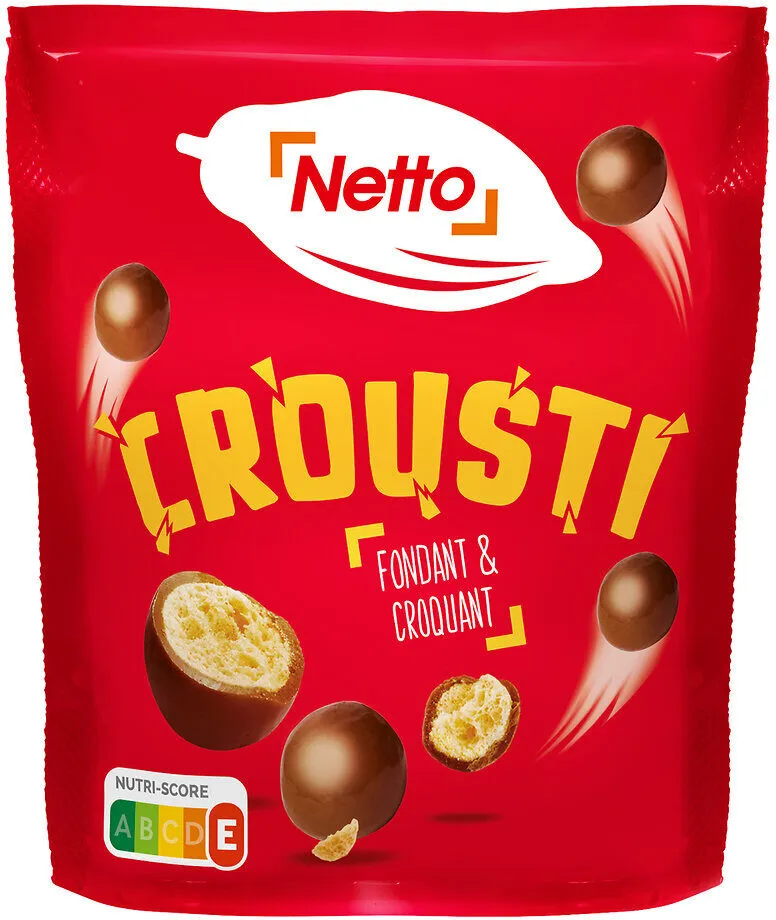 Billes de céréales maltées enrobées de chocolat au lait - CRISP & CHOC - 192,5g