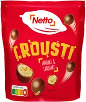 Billes de céréales maltées enrobées de chocolat au lait - CRISP & CHOC - 192,5g