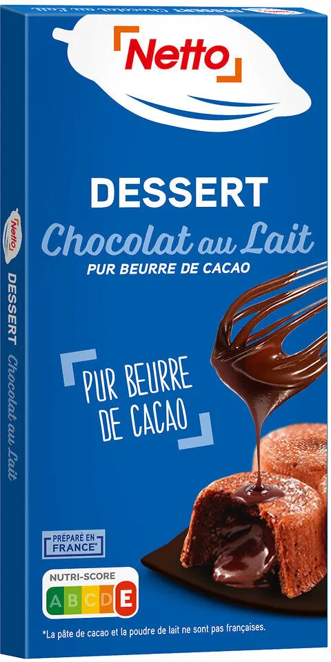Tablette dessert chocolat lait - 170g