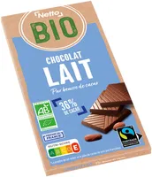 Tablette BIO dégustation - Chocolat au lait - 100g