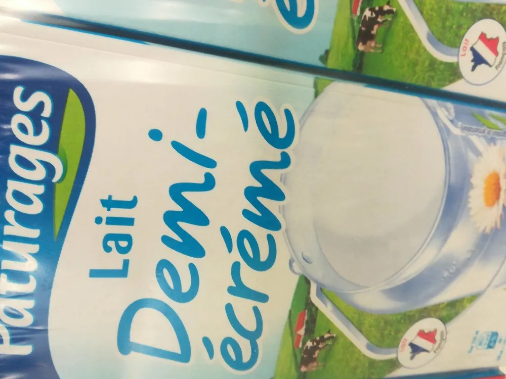 Lait demi écrémé