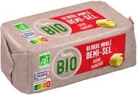BEURRE BIOLOGIQUE 1/2 SEL MOULE 250g origine France