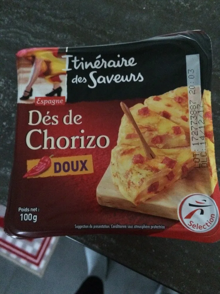 Dés de chorizo doux
