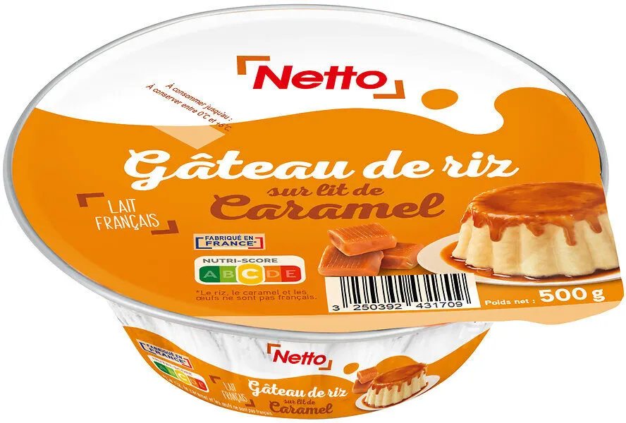 Gateau de riz nappe de caramel 500g