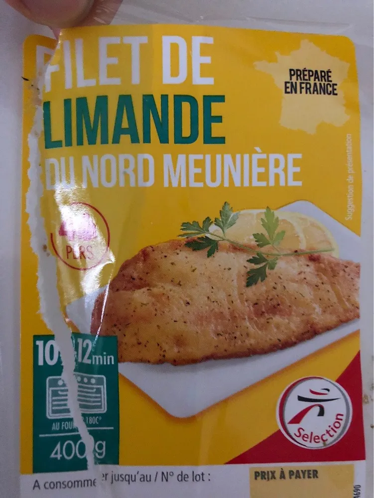 Filet de limande du nord meuniere