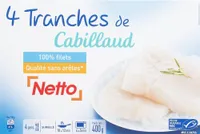 Tranche de cabillaud nature msc 400g